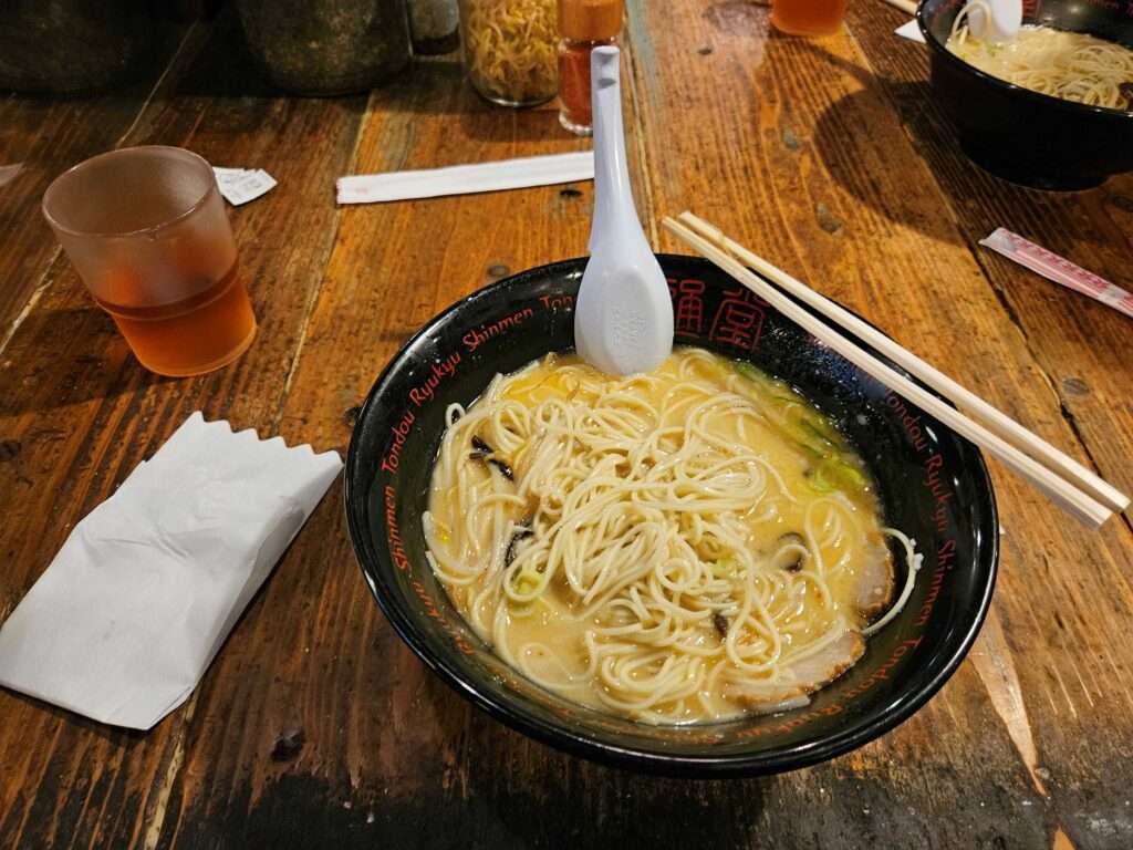 The best ramen ever at Tondou Oroku